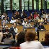 UN staff in the World Conference Centre in Bonn, Germany