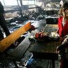 Children in an UNRWA school in Beit Lahiya, Gaza, which suffered a direct hit from IDF fire on 17 January