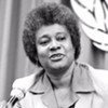 Lucille Mair (Jamaica), first female Under- Secretary-General of the United Nations. (Show here in 1980)