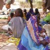 Des déplacés dans un camp au Darfour.