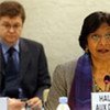 High Commissioner for Human Rights Navi Pillay presents her first annual report to the Human Rights Council