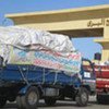 Humanitarian aid for Gaza at the Rafah border gate