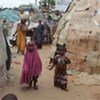 Internally displaced women and children in Mogadishu, Somalia.