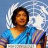 La Haut commissaire des Nations Unies aux droits de l'homme, Navi Pillay.