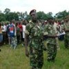 Des officiers dans un centre de démobilisation au Burundi.