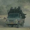 Des soldats tchadiens patrouillant près de la frontière avec le Soudan.