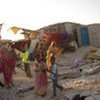 A group of internally displaced Somalis. Many live in very harsh conditions