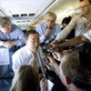 Secretary-General Ban Ki-moon briefs media en route to Sri Lanka on 22 May 2009