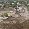 Coulées de boue dues à des inondations au Tadjikistan en 2009.