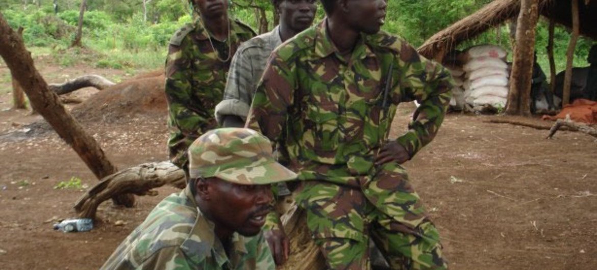 Des combattants de la LRA.