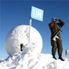 UNDOF military observer on duty in Mount Hermon, Golan Heights