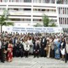 ICTR staff outside Headquarters in Arusha, Tanzania