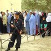 Women waiting to vote in Afghanistan