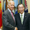 Secretary-General Ban Ki-Moon, (right) meets Joe Biden, Vice President of the United States on 4 June 2009