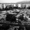 Un camp de fortune pour réfugiés à Patras (Grèce) avant sa fermeture en juillet 2009.