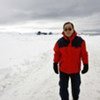 Secretary-General Ban Ki-moon in Antarctica in November 2007 to see first-hand the effects of climate change on the melting glaciers