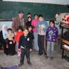 Gazan refugees taking shelter in an UNRWA classroom [File Photo]