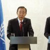 Secretary-General Ban Ki-moon and Prime Minister Jens Stoltenberg at joint press conference in Oslo