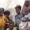 A makeshift shelter in a camp for the displaced in Jowhar, Somalia, a humanitarian hotspot