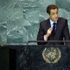 Le Président de la France Nicolas Sarkozy.