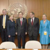 Secretary-General Ban Ki-moon with participants at Middle East quartet meeting