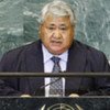 Tuilaepa Sailele Malielegaoi, Prime Minister of Samoa, addresses General Assembly