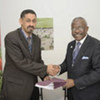 IFAD President Kanayo F. Nwanze (R) and Economic Affairs Minister Sidi Ould Tah