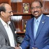 UNAIDS Executive Director Michel Sidibe with Minister of State for Health and Family Welfare Mr Dinesh Trivedi.