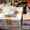 Counterfeit drugs sold at a street market in Ouagadougou, Burkina Faso