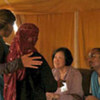 Assistant High Commissioner for Refugees Janet Lim (second right) at Yemen's Al Mazrak camp