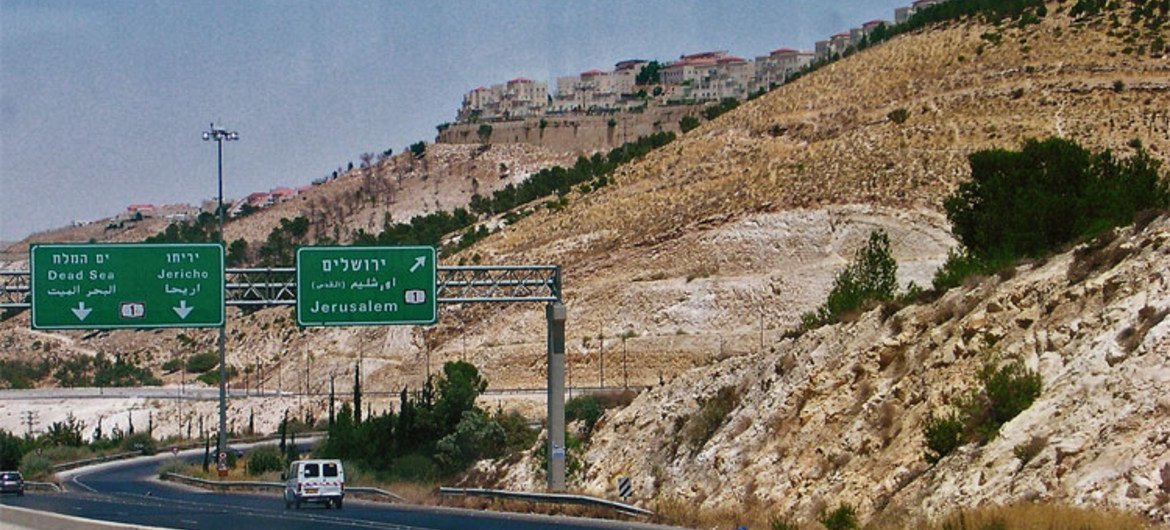 Israeli settlement near Jerusalem.