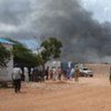 A scene from a past bomb attack in Somalia