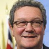 Special Adviser on Cyprus Alexander Downer speaks with reporters