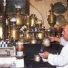 Traditional tea shop in Baghdad, Iraq.