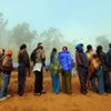 Disqualified Maoist army personnel queuing up for registration