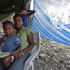 Des victimes du séisme en Haïti.