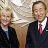 Secretary-General Ban Ki-moon  with Margot Wallström, Special Representative on Sexual Violence in Conflict