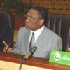 Le Président du Niger, Mamadou Tandja (à gauche), renversé par des putschistes.