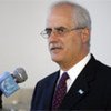 Argentinian Foreign Minister, Jorge Taiana, speaks to reporters at UN Headquarters