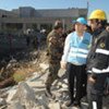 Le Secrétaire général Ban Ki-moon constate les dégâts du séisme à Concepcion, au Chili.