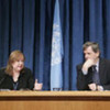 Press briefing by Susana Malcorra (left) and Alain Le Roy