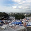 Haitians displaced by the earthquake have pitched makeshift tents on the Petionville Club grounds