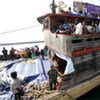 A boat carrying Sri Lankan asylum-seekers in Indonesian waters.