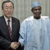 Le Secrétaire général Ban Ki-moon avec le Président du Nigéria Umaru Yar'Adua en 2007.