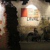 Re-creation of a French wall during the Second World War at the Museum for Peace in Caen