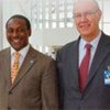 UNIDO Director-General Kandeh Yumkella (left) and WIPO Director-General Francis Gurry