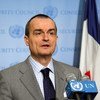 Le Président du Conseil de sécurité pour le mois d’août 2012et Représentant permanent de la France auprès des Nations Unies, Gérard Araud. Photo ONU