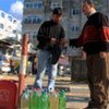 Petrol is often sold in bottles because of restrictions on imports to the Gaza Strip by Israel since 2007