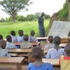 An outdoor classroom in Africa