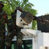 African Union peacekeepers support government troops against insurgents in Mogadishu